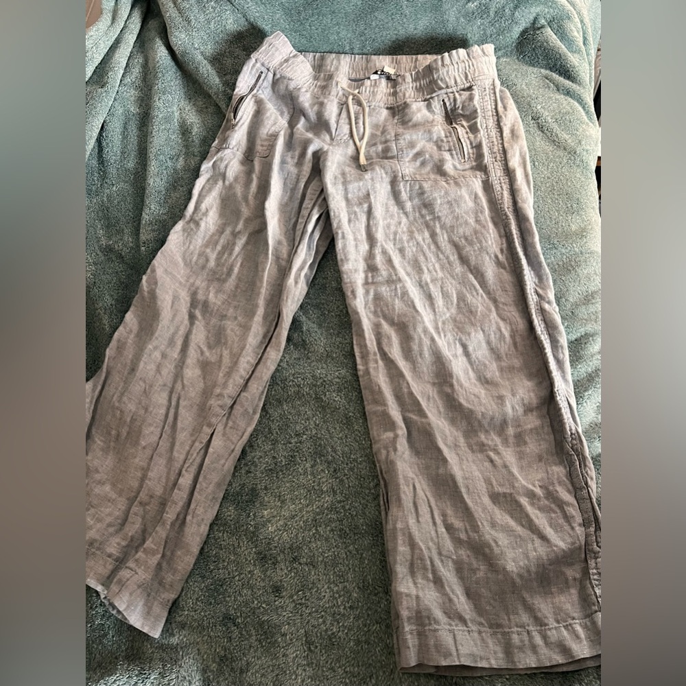 Athleta 14 P casual linen pant